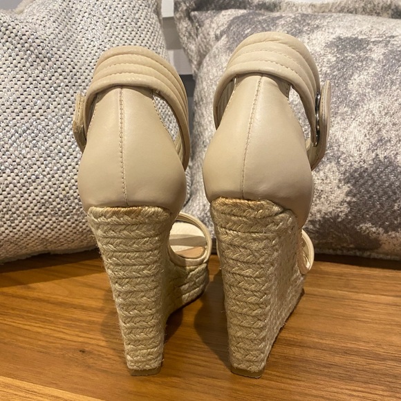 Badgley Mischka x James & Elizabeth Espadrille Wedge Sandals 5.5 - Picture 6 of 10